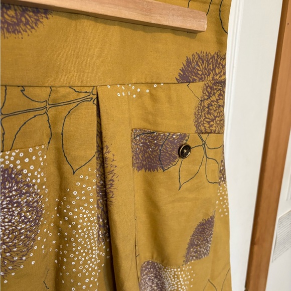 Smoking Lily Mustard Floral Skirt - Small - Picture 3 of 7